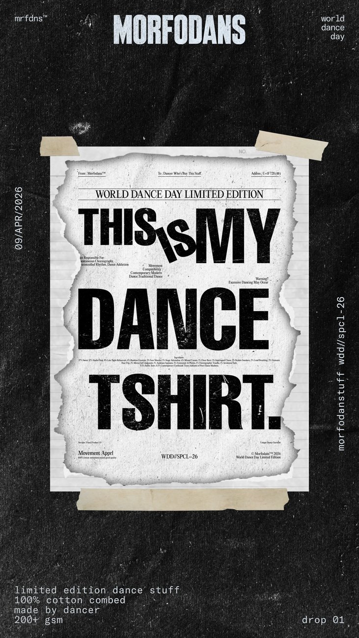 Dance T-Shirt detail desain
